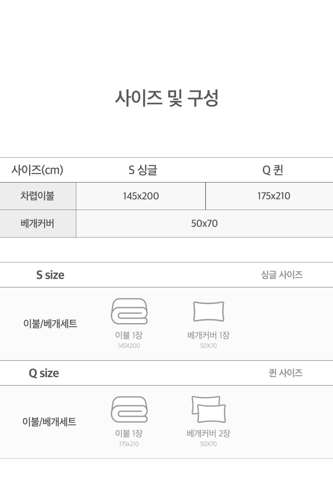 프라페 시어서커 냉감 차렵이불 침구세트 3color (S/Q)(세탁망 증정)